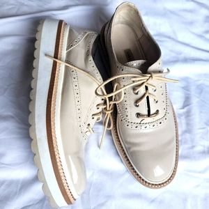 Zara Tan Oxfords